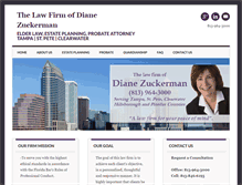 Tablet Screenshot of elderlawoftampa.com